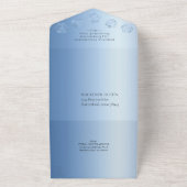 RPG Luxe | Blue Fantasie Tafelbladgamer Entreegere All In One Uitnodiging (Buitenkant)