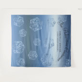 RPG Luxe | Blue Fantasy Tafelblad Gamer Photo Boot Wandkleed (Voorkant (horizontaal))