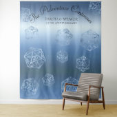 RPG Luxe | Blue Fantasy Tafelblad Gamer Photo Boot Wandkleed (In situ)