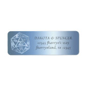 RPG Luxe | Blue Fantasy Tafelspeler Adres Etiket (Voorkant)