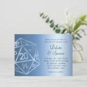 RPG Luxe | Blue Sheen Fantasy Tafelblad Gamer Dice Kaart (Staand voorkant)