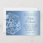 RPG Luxe | Blue Sheen Fantasy Tafelblad Gamer Dice Kaart (Voorkant)