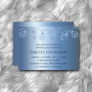 RPG Luxe   Blue Sheen Tafelblad Gamer Dice Lights Kaart