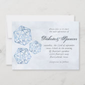 RPG Luxe | Blue Smoke Rollenspellen Dobbelstenen Kaart (Voorkant)