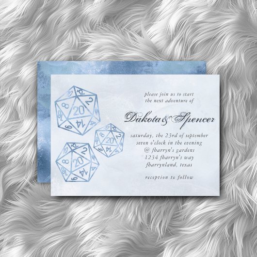 RPG Luxe | Blue Smoke Tafelblad Rollenspel Dobbels Kaart