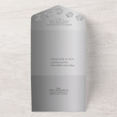 RPG Luxe | Fantasy Glans Tafelblad Retro Gamer Dob All In One Uitnodiging (Buitenkant)