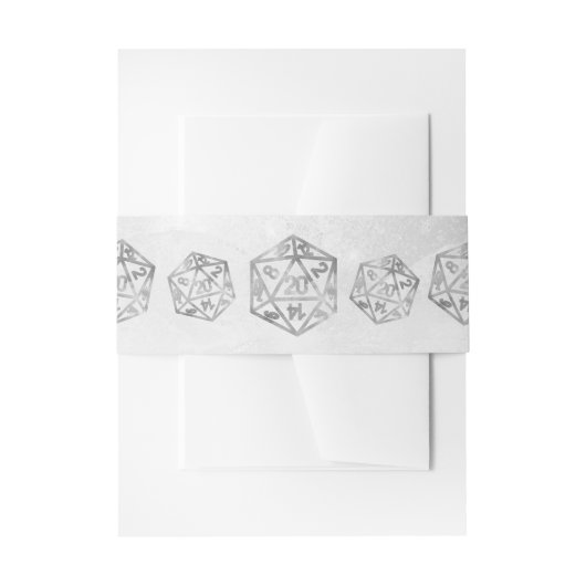 RPG Luxe | Fantasy Old School Tafelblad Gamer Dice Uitnodigingen Wikkel (Voorkant Voorbeeld)