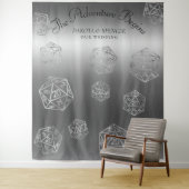 RPG Luxe | Fantasy Retro Tafelblad Gamer Achtergro Wandkleed (In situ)