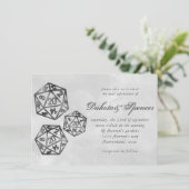 RPG Luxe | Fantasy Rookhout Tafelblad Retro Speler Kaart (Staand voorkant)