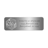 RPG Luxe | Fantasy Sheen Tafelblad Gamer Adres Etiket (Voorkant)