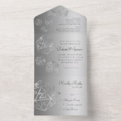 RPG Luxe | Fantasy Sheen tafelblad Retro Gamer Dic All In One Uitnodiging (Binnen)