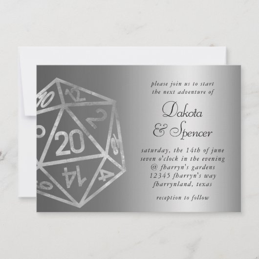 RPG Luxe | Fantasy Sheen tafelblad Retro Gamer Dic Kaart (Voorkant)