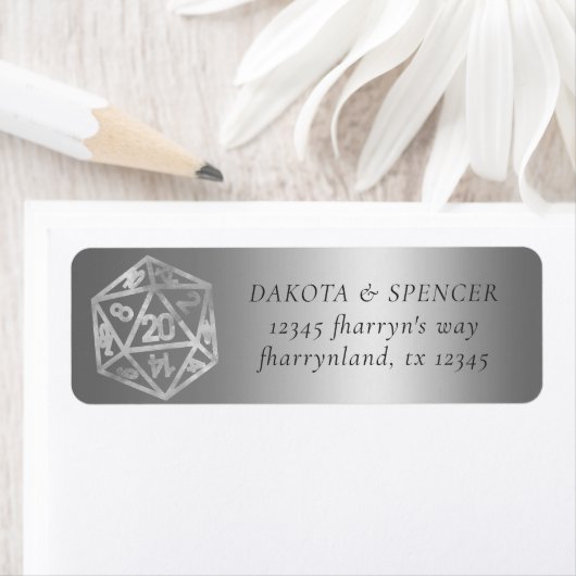 RPG Luxe | Fantasy Sheen Tafelblad Spelers Adres Etiket (Insitu)