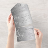 RPG Luxe | Fantasy Sheen Tafelbladgamer Entreegere All In One Uitnodiging (Afscheurbaar)