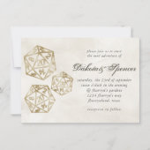 RPG Luxe | Gold Smoke Fantasy Tafelblad Gamer Dice Kaart (Voorkant)