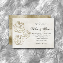 RPG Luxe | Gold Smoke Fantasy Tafelblad Gamer Dice Kaart