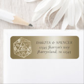RPG Luxe | Goud Fantasy Tafelblad Gamer Adres Etiket (Insitu)