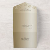 RPG Luxe | Gouden Glans Fantasy Tafelblad Gamer Do All In One Uitnodiging (Buitenkant)