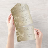 RPG Luxe | Gouden Glans Fantasy Tafelblad Gamer Do All In One Uitnodiging (Afscheurbaar)