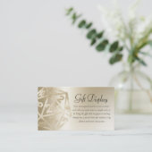 RPG Luxe | Gouden Tafelblad Gamer Dice Gift Displa Informatiekaartje (Staand voorkant)