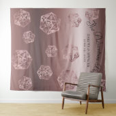 RPG Luxe | Mauve Fantasy Tafel Dobbelstenen Fotoho Wandkleed (In Situ (horizontaal))
