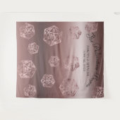 RPG Luxe | Mauve Fantasy Tafel Dobbelstenen Fotoho Wandkleed (Voorkant (horizontaal))