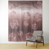 RPG Luxe | Mauve Fantasy Tafel Dobbelstenen Fotoho Wandkleed (In situ)