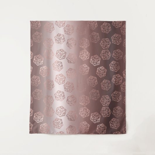 RPG Luxe | Mauve Fantasy Tafelblad Dobbelstenen Fo Wandkleed (Voorkant)