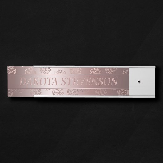 RPG Luxe | Mauve Fantasy Tafelblad Gamer Branding Deurbordje