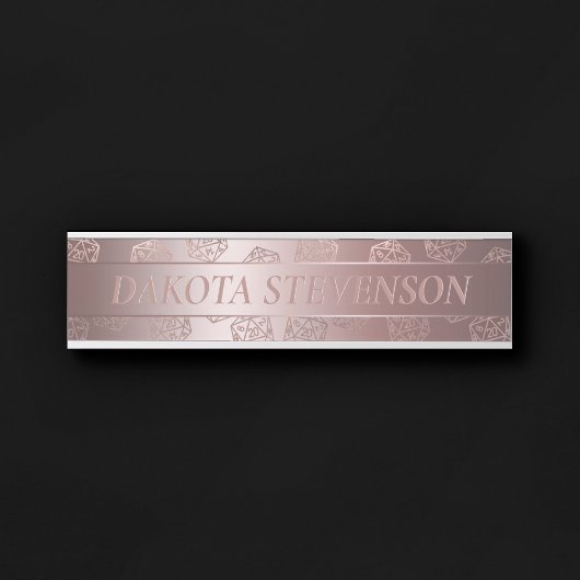 RPG Luxe | Mauve Fantasy Tafelblad Gamer Branding Deurbordje