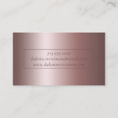 RPG Luxe | Mauve Fantasy Tafelblad Gamer Branding Visitekaartje (Achterkant)