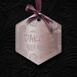 RPG Luxe | Mauve Fantasy Tafelblad Gamer Custom Keramisch Ornament