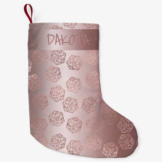 RPG Luxe | Mauve Fantasy Tafelblad Gamer Custom Kleine Kerstsok (Voorkant)