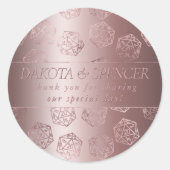 RPG Luxe | Mauve Fantasy Tafelblad Gamer Custom Ronde Sticker (Voorkant)