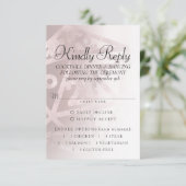 RPG Luxe | Mauve Fantasy tafelblad gamer Entree RSVP Kaartje (Staand voorkant)