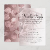 RPG Luxe | Mauve Fantasy tafelblad gamer Entree RSVP Kaartje (Voorkant / Achterkant)