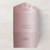 RPG Luxe | Mauve Fantasy Tafelbladspeler Entreeges All In One Uitnodiging (Buitenkant)