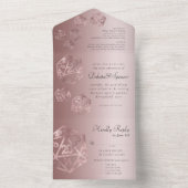 RPG Luxe | Mauve Fantasy Tafelbladspeler Entreeges All In One Uitnodiging (Binnen)