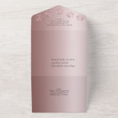 RPG Luxe | Mauve Fantasy Tafelbladspeler Entreegid All In One Uitnodiging (Buitenkant)