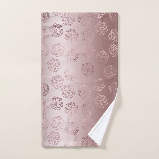 RPG Luxe | Mauve Sheen Fantasy tafelblad Gamer Dic Bad Handdoek (Handdoek)