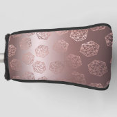 RPG Luxe | Mauve Sheen Fantasy tafelblad Gamer Dic Golfheadcover (Voorkant)