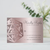 RPG Luxe | Mauve Sheen Fantasy tafelblad Gamer Dic RSVP Kaartje (Staand voorkant)