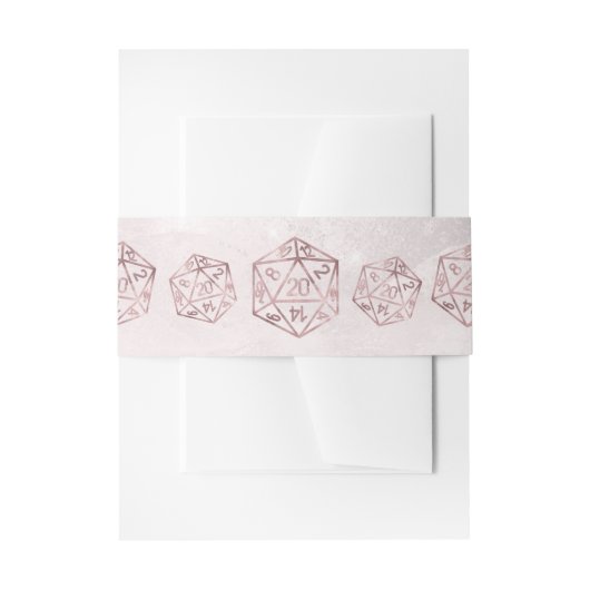 RPG Luxe | Mauve Sheen Fantasy tafelblad Gamer Dic Uitnodigingen Wikkel (Voorkant Voorbeeld)