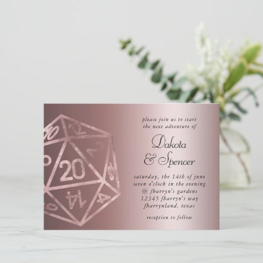 RPG Luxe | Mauve Sheen Fantasy Tafelblad Spel Dobb Kaart (Staand voorkant)