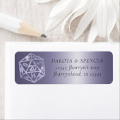 RPG Luxe | Paarse Fantasie Tafelblad Speler Adres Etiket (Insitu)