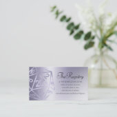 RPG Luxe | Paarse Fantasy Tabletop Gamer Registry Informatiekaartje (Staand voorkant)