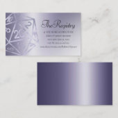 RPG Luxe | Paarse Fantasy Tabletop Gamer Registry Informatiekaartje (Voorkant / Achterkant)