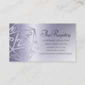 RPG Luxe | Paarse Fantasy Tabletop Gamer Registry Informatiekaartje (Voorkant)