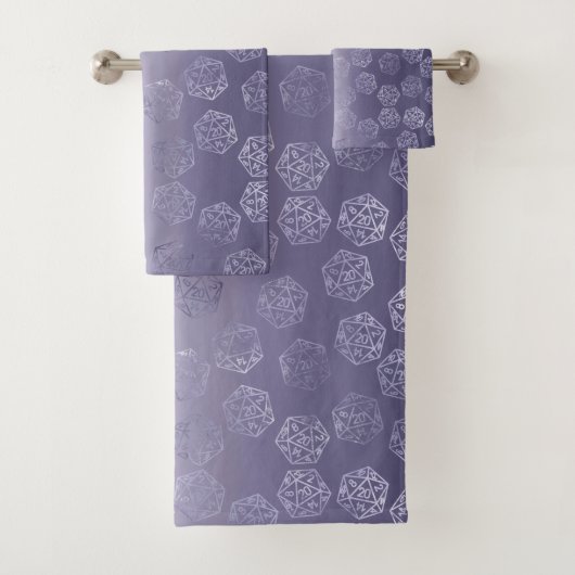 RPG Luxe | Paarse Fantasy tafelblad PnP Gamer Dice Bad Handdoek (Insitu)