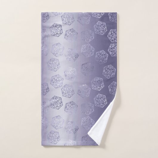 RPG Luxe | Paarse Fantasy tafelblad PnP Gamer Dice Bad Handdoek (Handdoek)